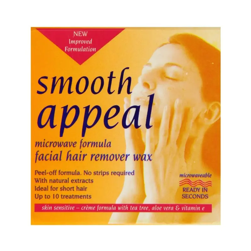 Smooth Appeal Microwave Formula Facial Hair Remover Wax 40g