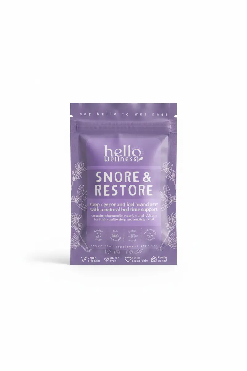 Snore & Restore – Natural Sleep Support Capsules (60 Capsules)