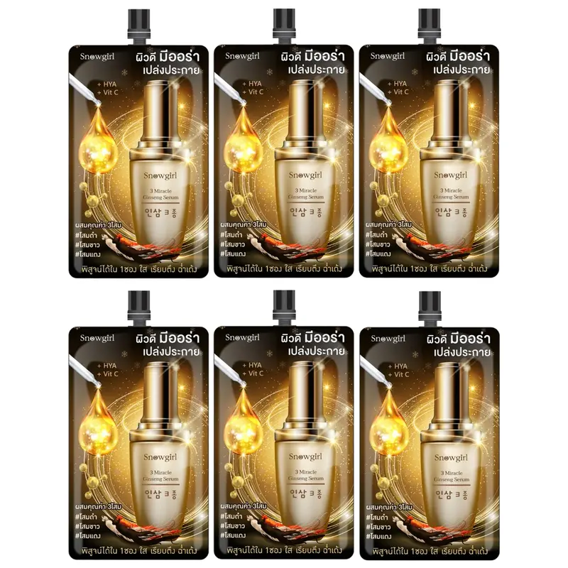 Snowgirl - 3 Miracle Ginseng Serum 30g. (Pack of 6)