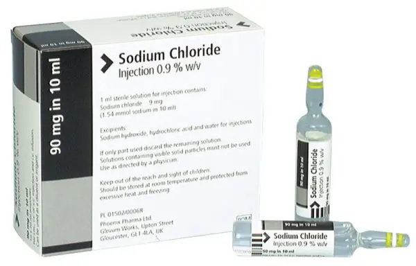 Sodium chloride 0.9% 10ml