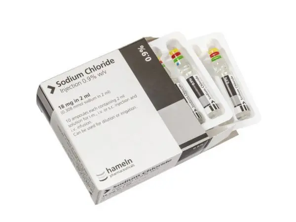 Sodium chloride 0.9% 2ml POM
