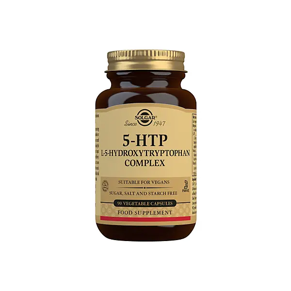 Solgar 5-HTP L-5-Hydroxytryptophan Complex Vegetable 90 Capsules