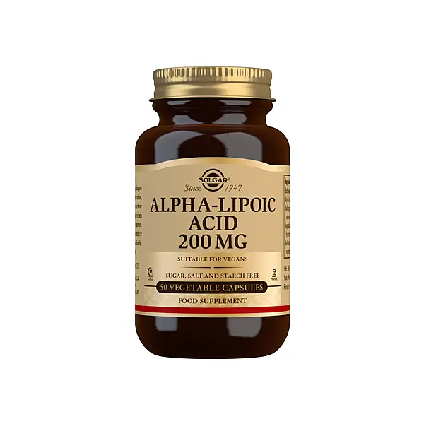 Solgar Alpha-Lipoic Acid 200 mg Vegetable Capsules - Pack of 50