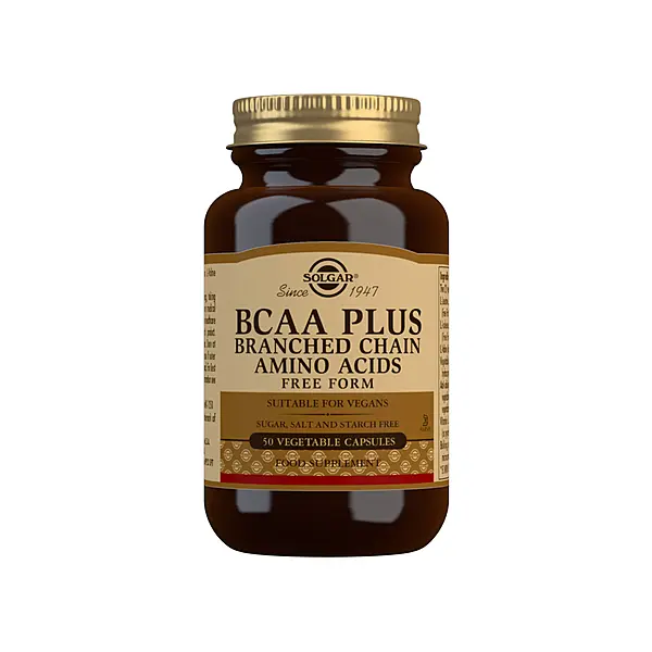 Solgar BCAA Plus Vegetable Capsules - Pack of 50
