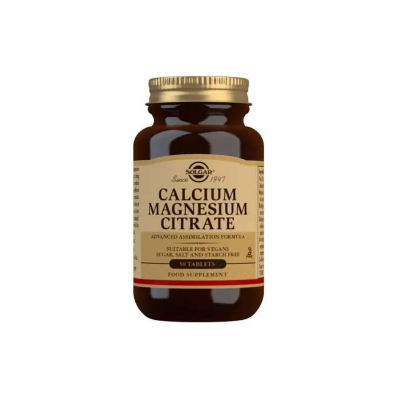 Solgar Calcium Magnesium Citrate 50Tablets