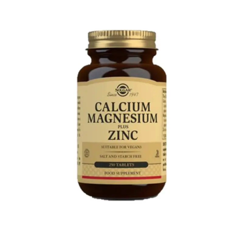 Solgar Calcium Magnesium Plus Zinc 250 Tablets