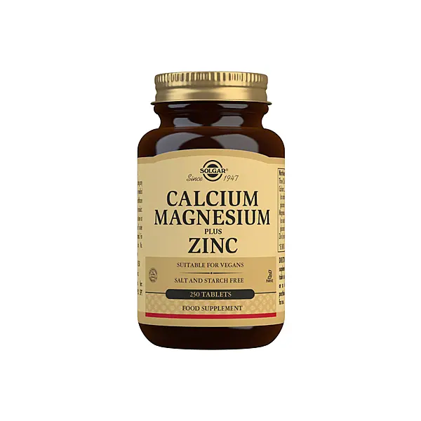 Solgar Calcium Magnesium Plus Zinc Tablets - Pack of 250