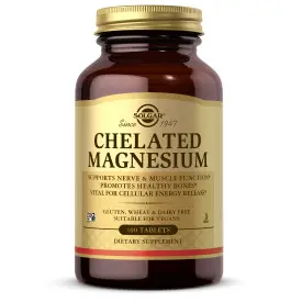 Solgar Chelated Magnesium Tablets - Pack of 100