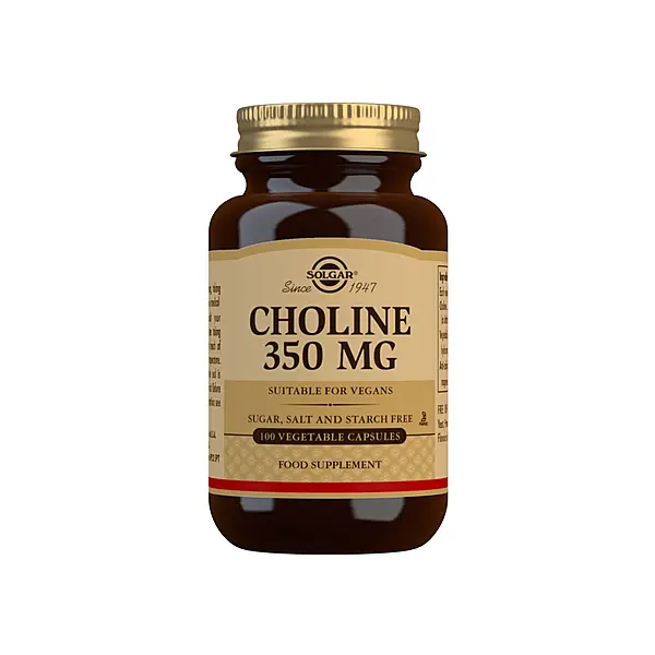 Solgar Choline 350 mg Vegetable Capsules - Pack of 100