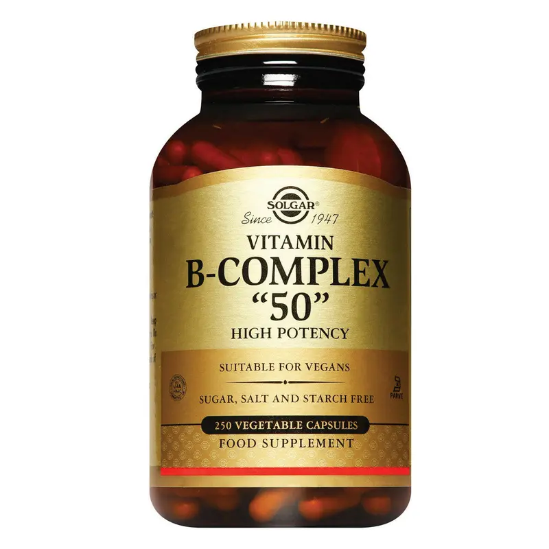 Solgar composite vitamin B vitamin B-complex '' 50 'High Potency Vegetable Capsules