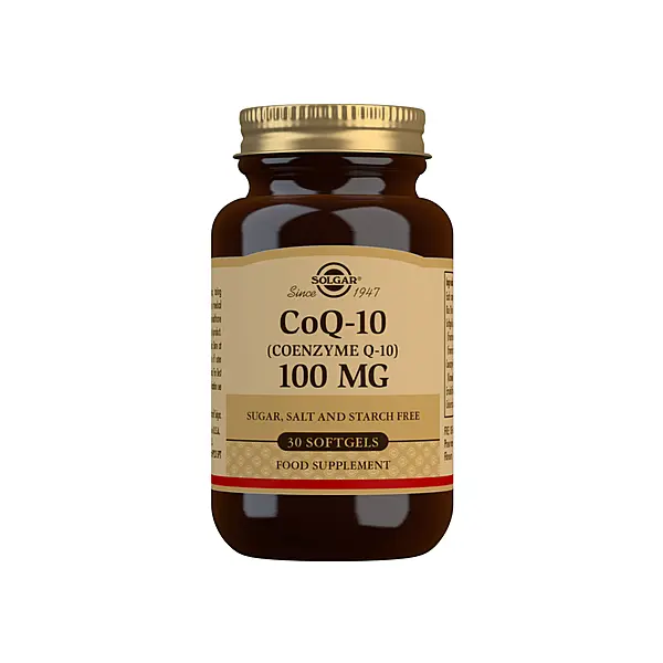 Solgar CoQ-10 (Coenzyme Q-10) 100 mg Softgels - Pack of 30