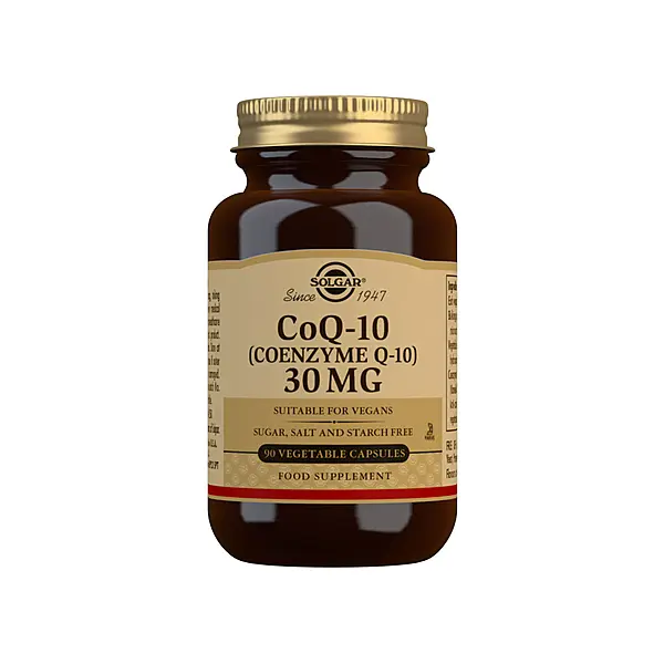 Solgar CoQ-10 (Coenzyme Q-10) 30 mg Vegetable Capsules - Pack of 90
