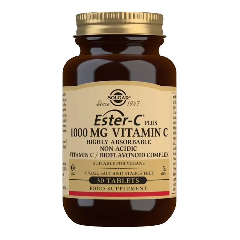 Solgar Ester-C Plus 1000 mg Vitamin C Tablets - Pack of 30