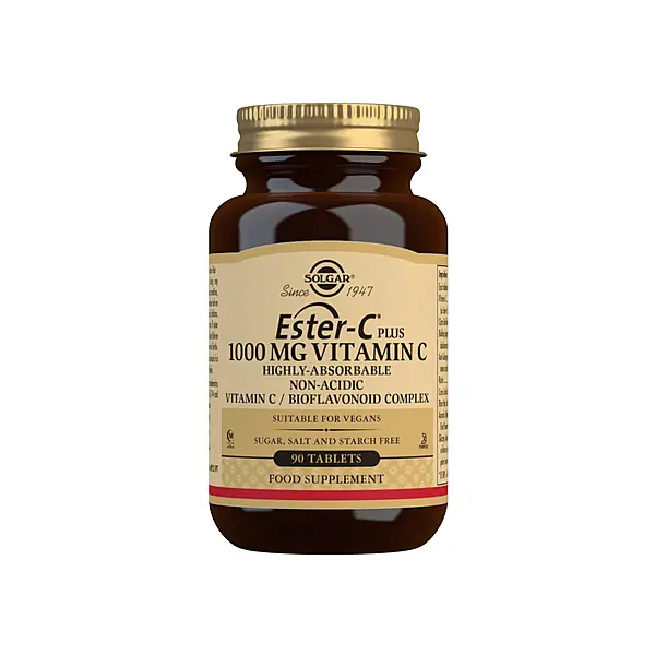 Solgar Ester-C Plus 1000 mg Vitamin C Tablets - Pack of 90
