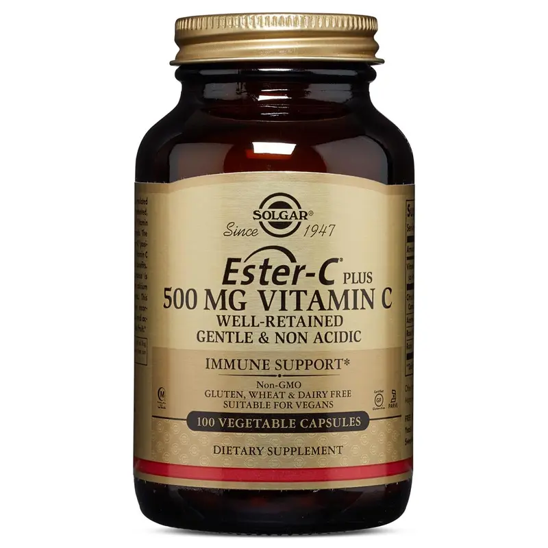 Solgar Ester-C Plus Vitamin C 500 Mg - 100 Vegetable Capsules