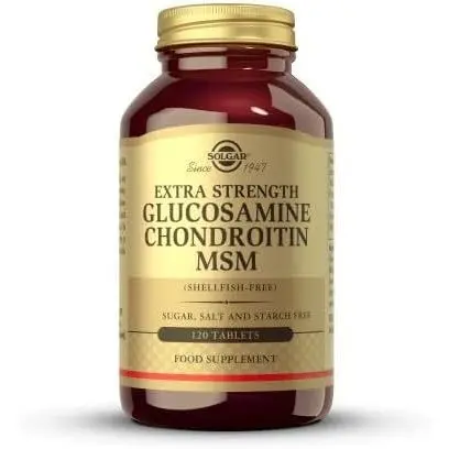 Solgar Extra Strength Glucosamine Chondroitin MSM 120 Tablets