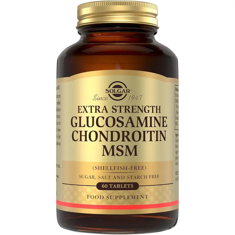 Solgar Extra Strength Glucosamine Chondroitin MSM 60 Tablets