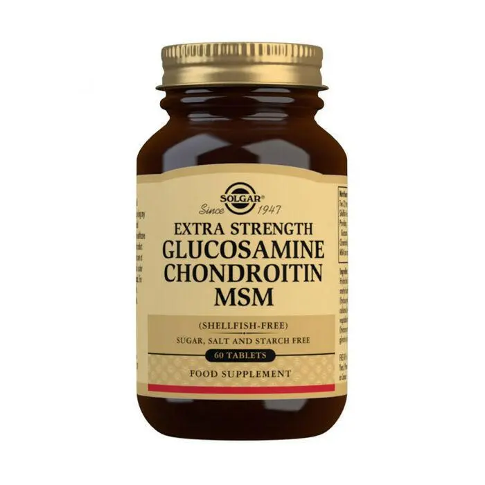 Solgar Extra Strength Glucosamine Chondroitin MSM 60 Tablets