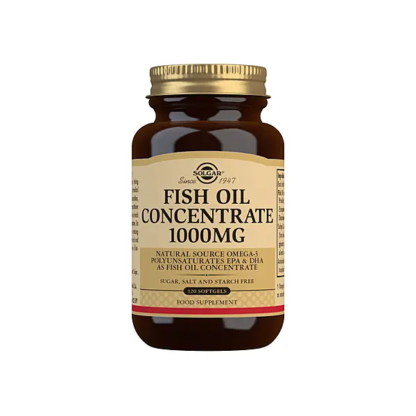 Solgar Fish Oil Concentrate 1000 mg Softgels - Pack of 120