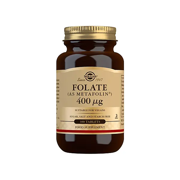 Solgar Folate (as Metafolin) 400 µg Tablets - Pack of 100