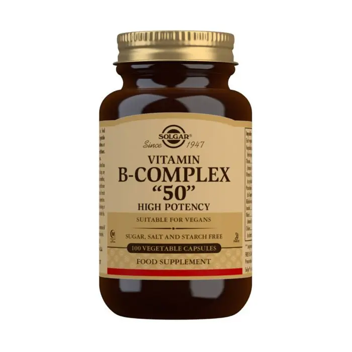 Solgar Formula Vitamin B-Complex 50mg Vegetable Capsules - 100