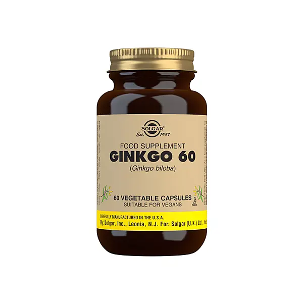Solgar Ginkgo Vegetable Capsules - Pack of 60