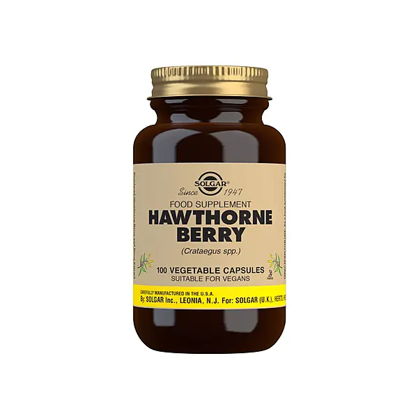 Solgar Hawthorne Berry Vegetable Capsules - Pack of 100