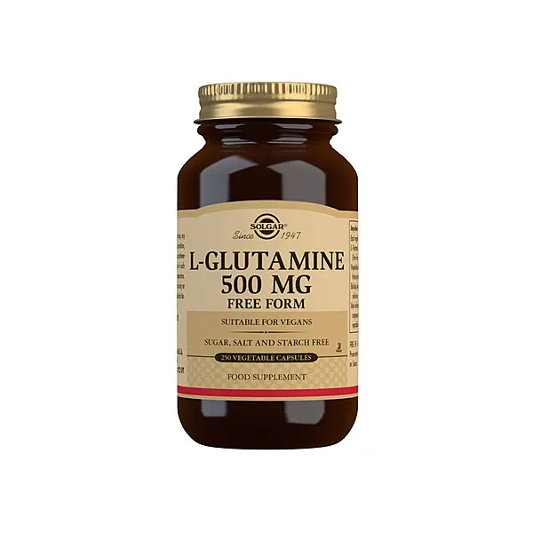Solgar L-Glutamine 500 mg Vegetable Capsules - Pack of 250