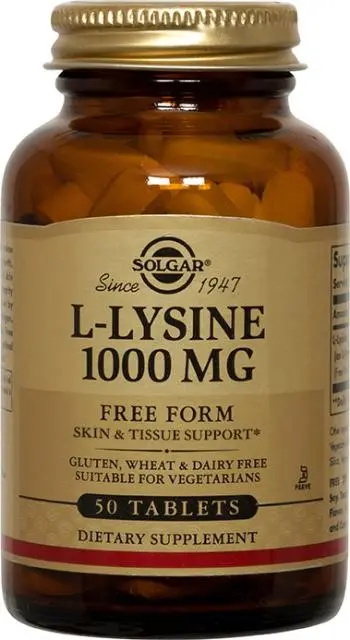 Solgar L-Lysine 1000mg (50 Tablets)