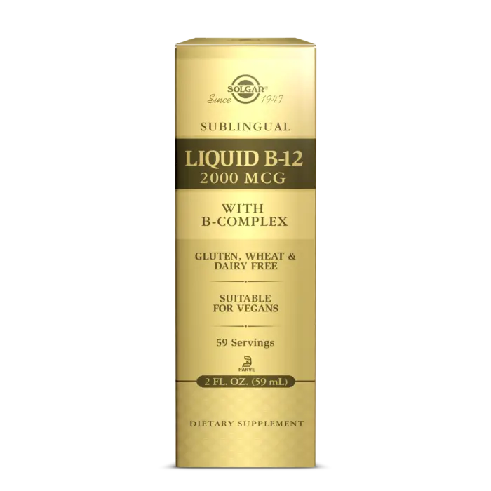 Solgar Liquid B12 2000 µg with B-Complex - 59 ml
