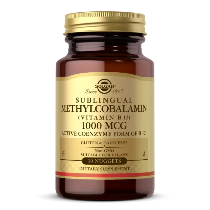 Solgar Methylcobalamine (Vitamin B12) 1000 µg Nuggets - Pack of 30