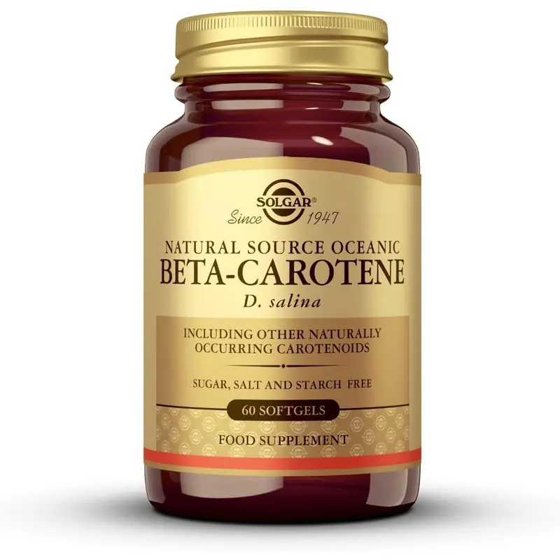 Solgar Natural Source Oceanic Beta Carotene Softgels - Pack of 60
