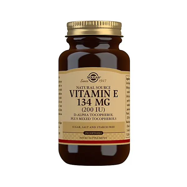 Solgar Natural Source Vitamin E 134 mg (200 IU) Softgels - Pack of 250
