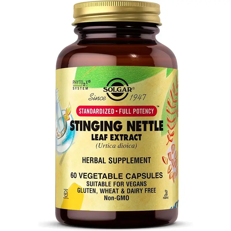 Solgar Nettle Leaf Extract Vegetable Capsules - Pack of 60