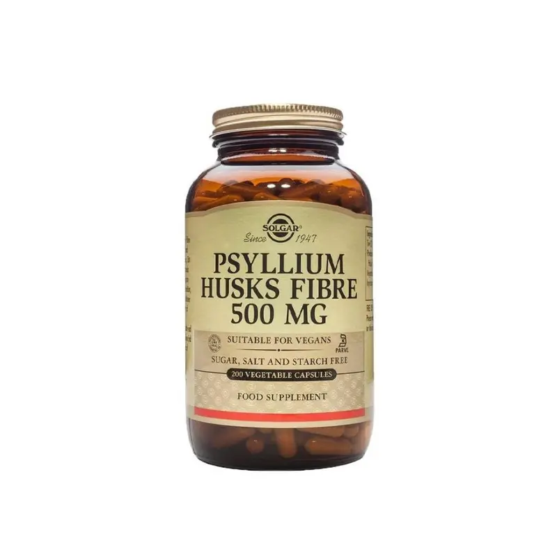 Solgar Psyllium Husks Fibre 500mg 200 Capsules