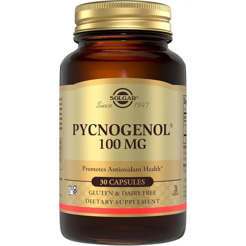 Solgar Pycnogenol 100 mg Vegetable Capsules - Pack of 30