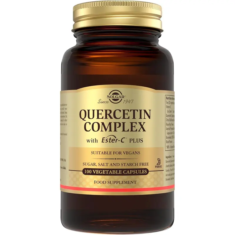 Solgar Quercetin Complex with Ester-C Plus Vegetable Capsules - Pack of 100