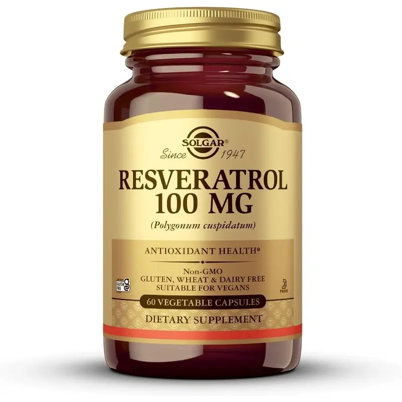 Solgar Resveratrol 100 mg Vegetable Capsules - Pack of 60