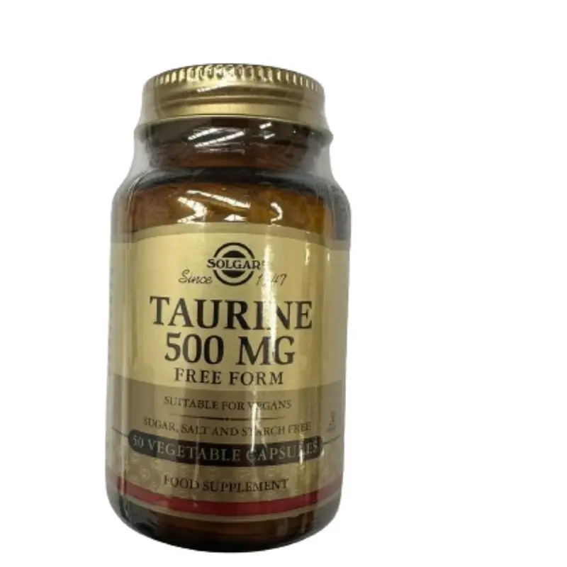 Solgar Taurine 500 mg Vegetable Capsules Free Form 50 (D)