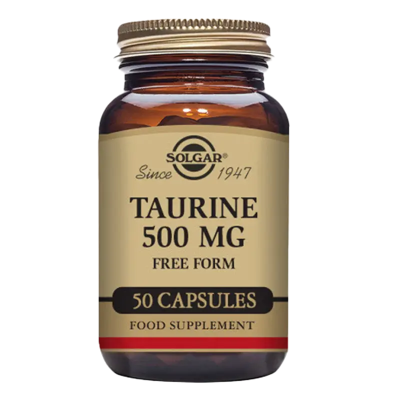 Solgar Taurine 500 mg Vegetable Capsules - Pack of 50