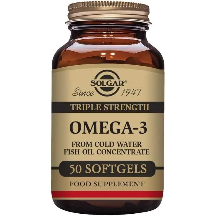 Solgar Triple Strength Omega-3 Softgels - Pack of 50