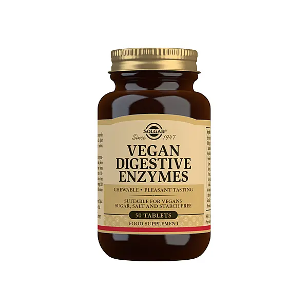 Solgar Vegan Digestive Enzymes Tablets - Pack of 50