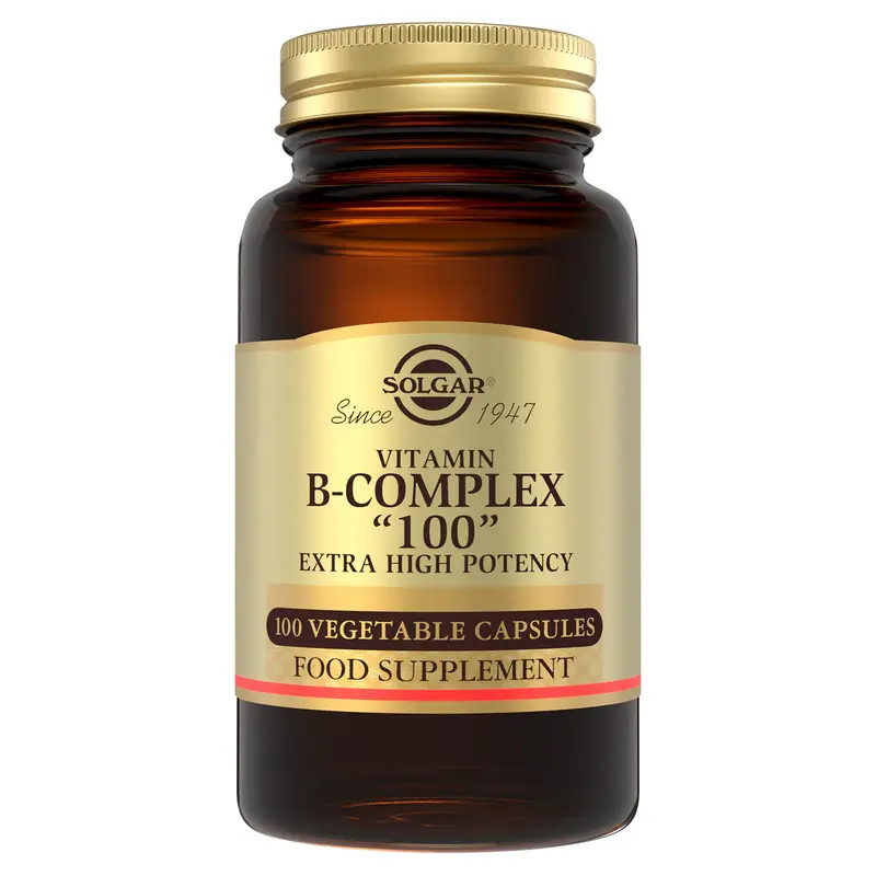 Solgar Vitamin B-Complex "100" Extra High Potency Vegetable Capsules - Pack of 50