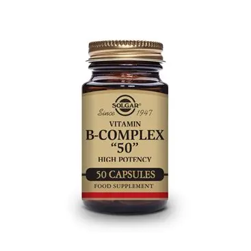 Solgar Vitamin B-Complex ''50'' High Potency (50 Vegetable Capsules)