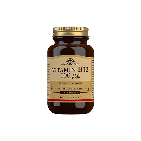 Solgar Vitamin B12 100 µg Tablets - Pack of 100