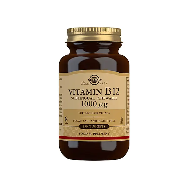 Solgar Vitamin B12 1000 µg Sublingual Chewables 250 Nuggets