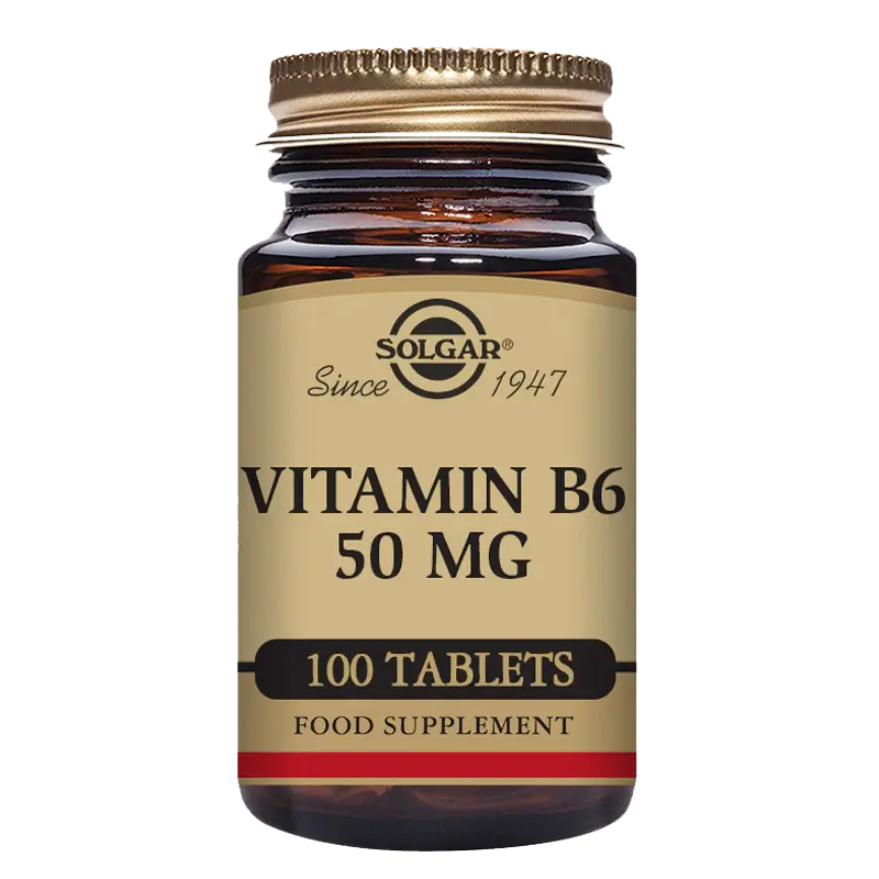 Solgar Vitamin B6 50 mg Tablets - Pack of 100