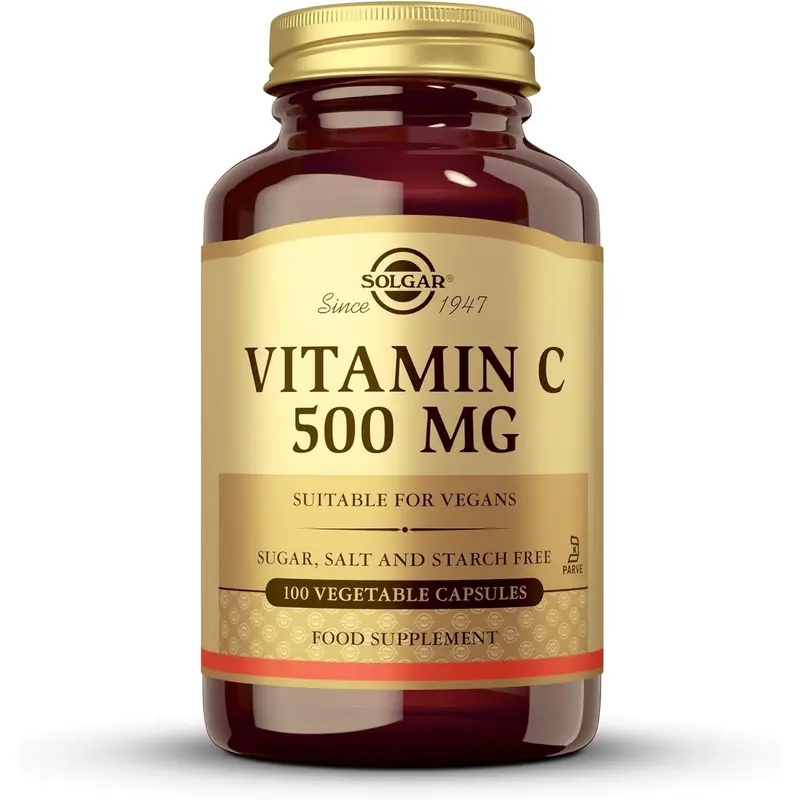 Solgar Vitamin C 500 mg Vegetable Capsules - Pack of 100