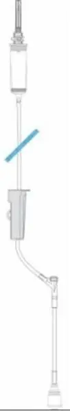 Solution Pump/Gravity Vented Y-inection Site Admin Set with Line Label