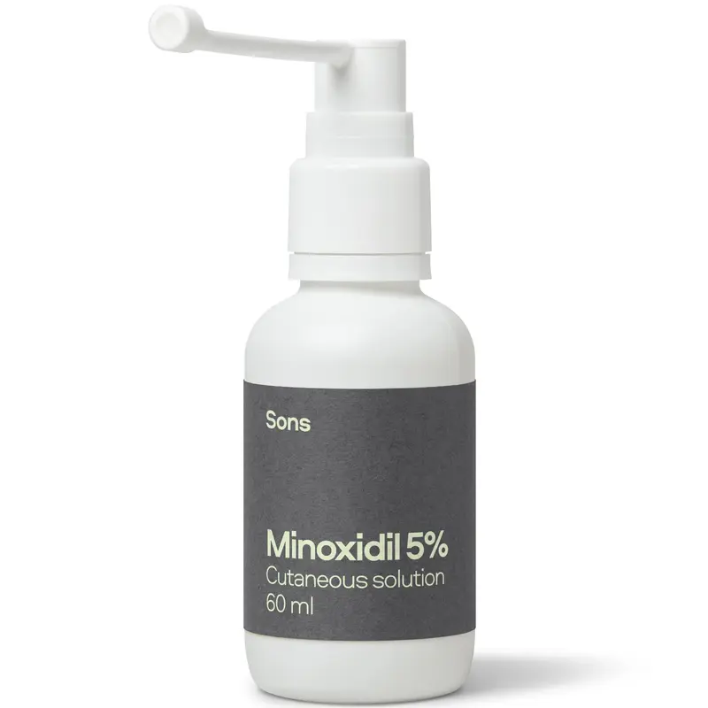 Sons Minoxidil 5% Cutaneous Solution - 1 Month Supply